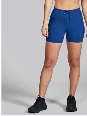 Janji Women's 4” Trail Shorts in Sapphire Blue size Small